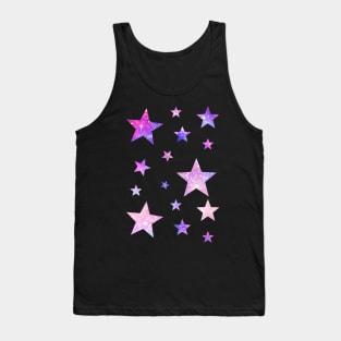 Pink Purple Ombre Galaxy Stars Tank Top